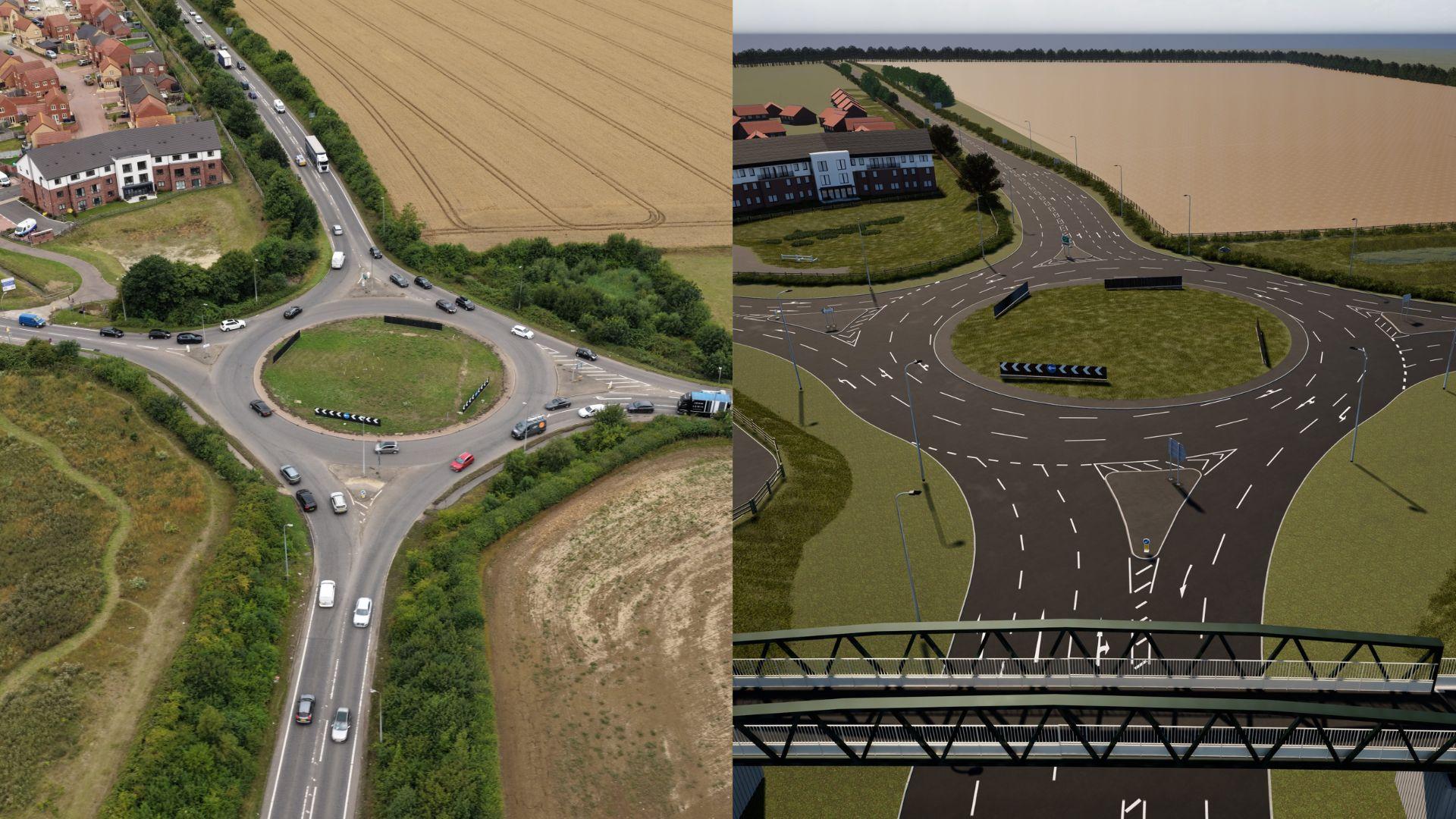 Nettleham Roundabout, Lincoln - Artist Impression / Visualisation