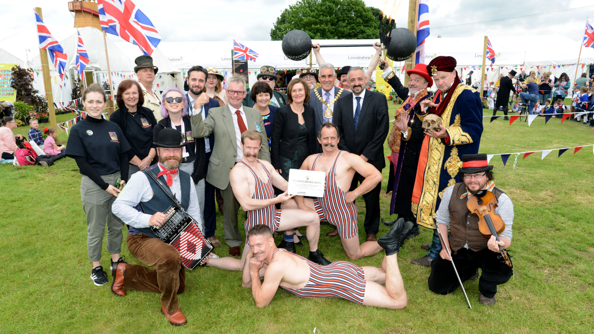 a collection of performers and stallholders that appeared at the Lincs Show in 2019