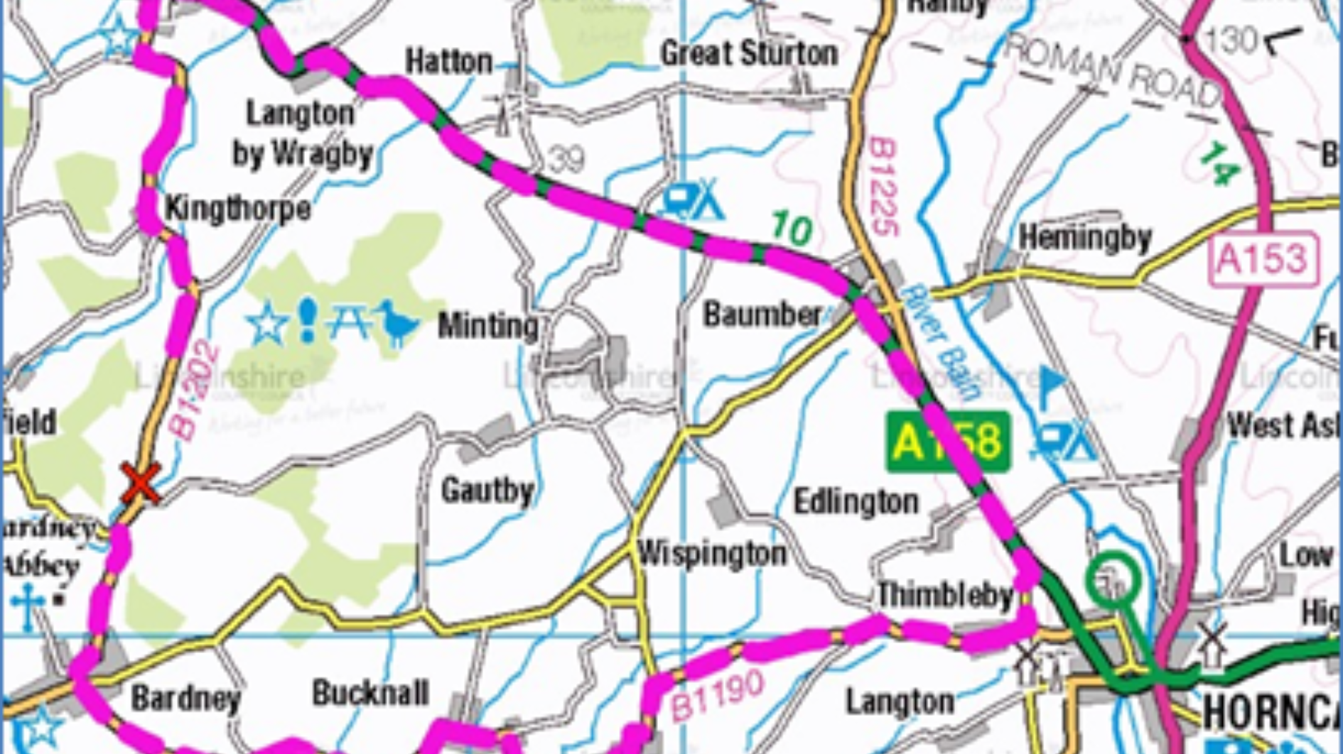 The diversion route