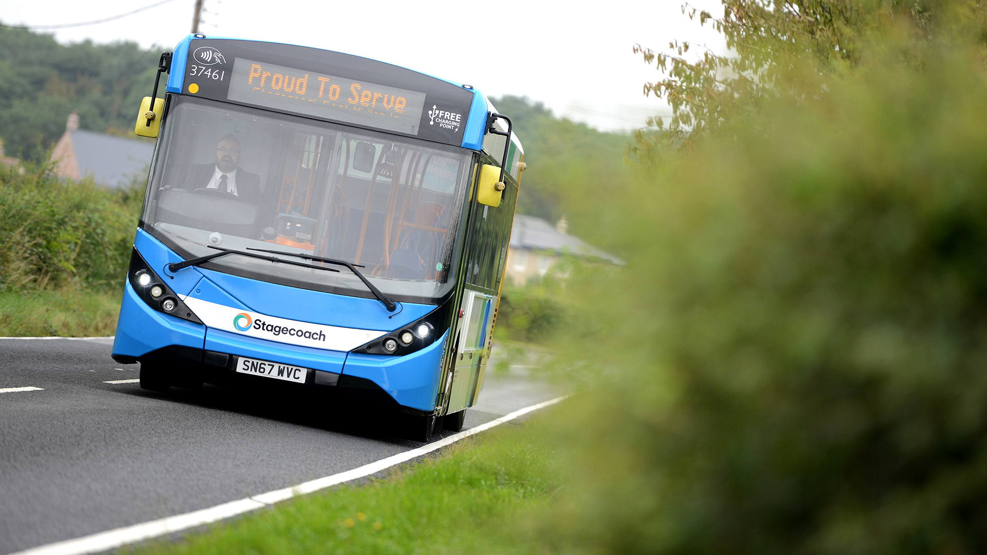 Image of a single decker bus