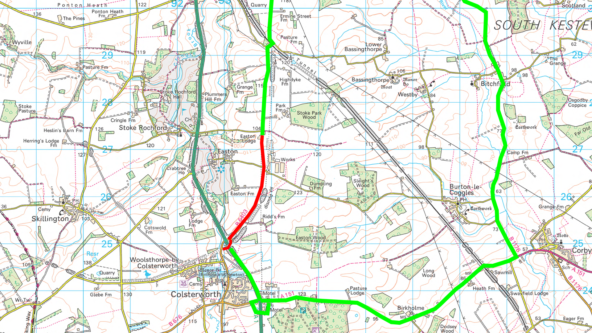 Resurfacing scheme for&nbsp;Easton - Plan diversion route 4