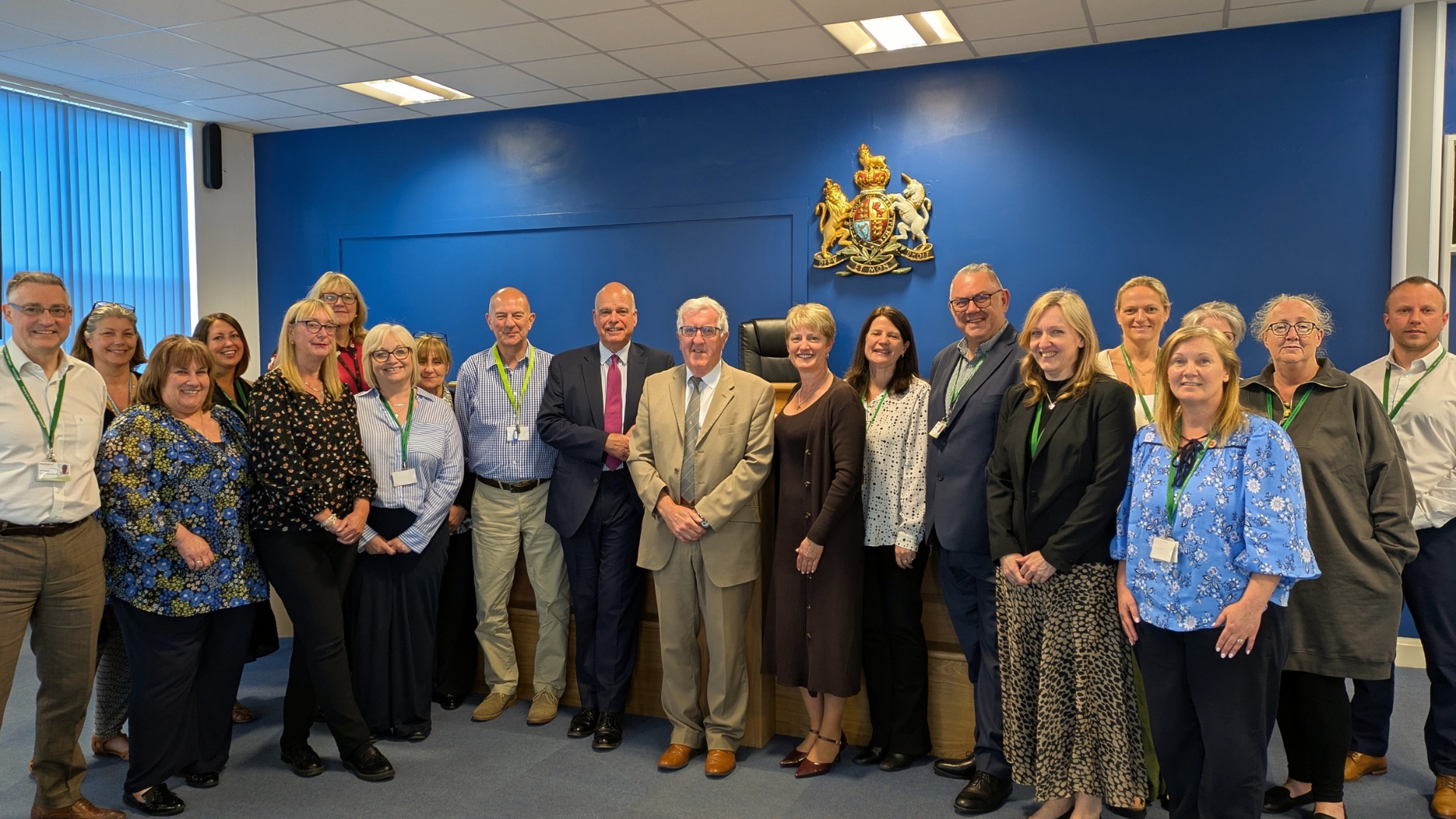Coroners and support staff pictured at the Coroner's Court at the Myle Cross Centre in Lincoln. In the centre is Paul Cooper, who is retiring after 35 years as an assistant coroner