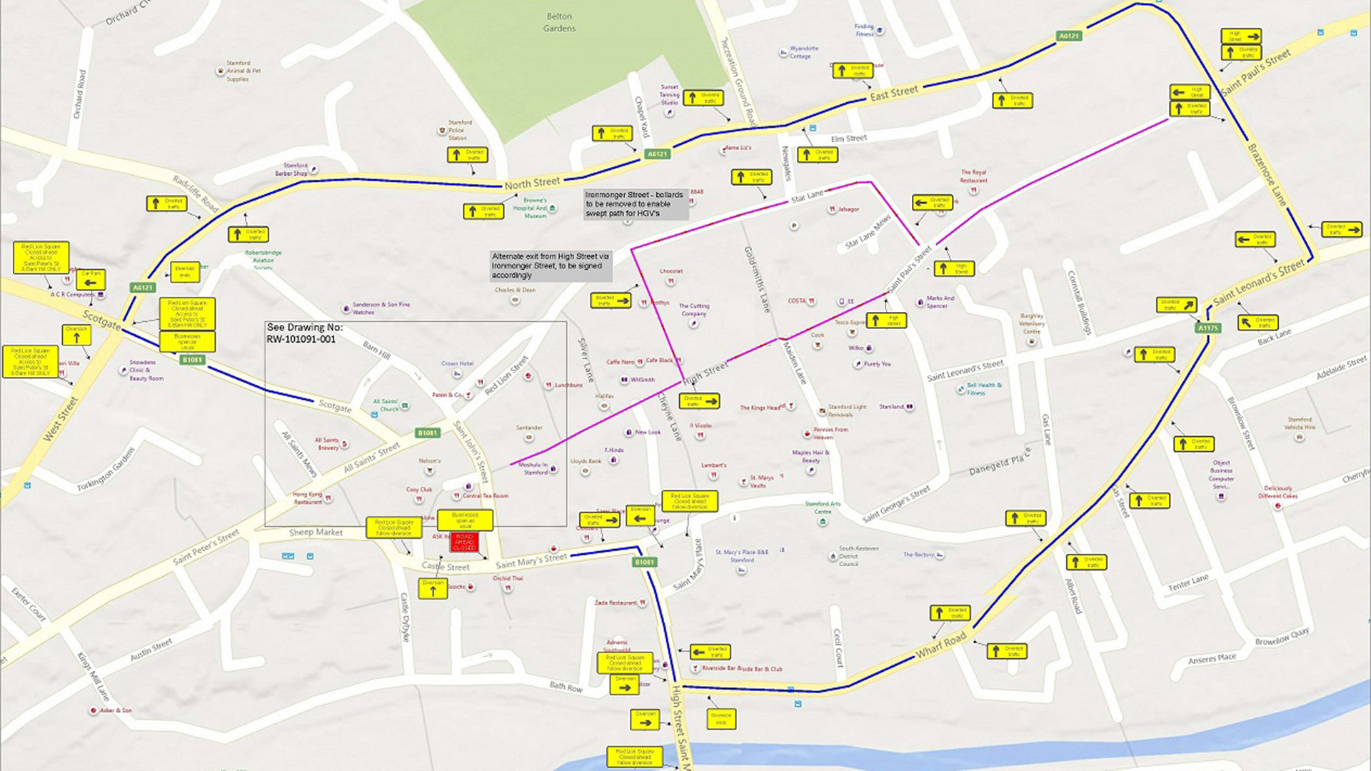 Red Lion Square - road closure