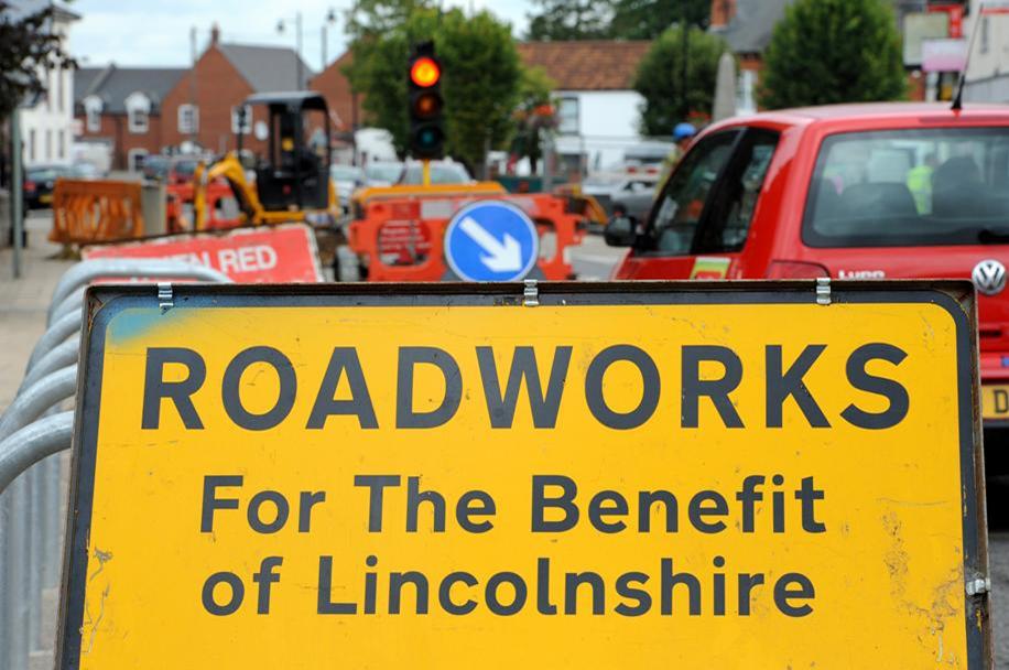 roadworks sign