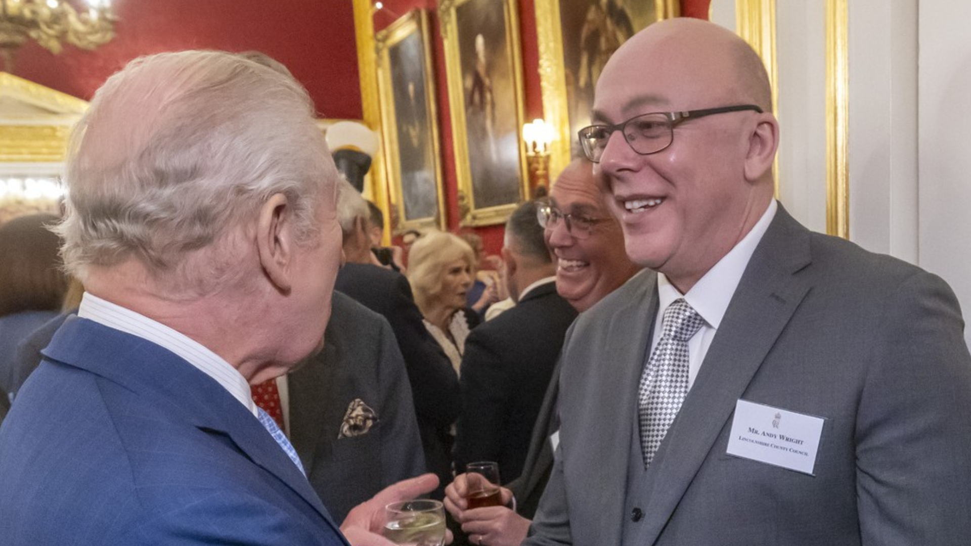 Andy Wright meeting King Charles