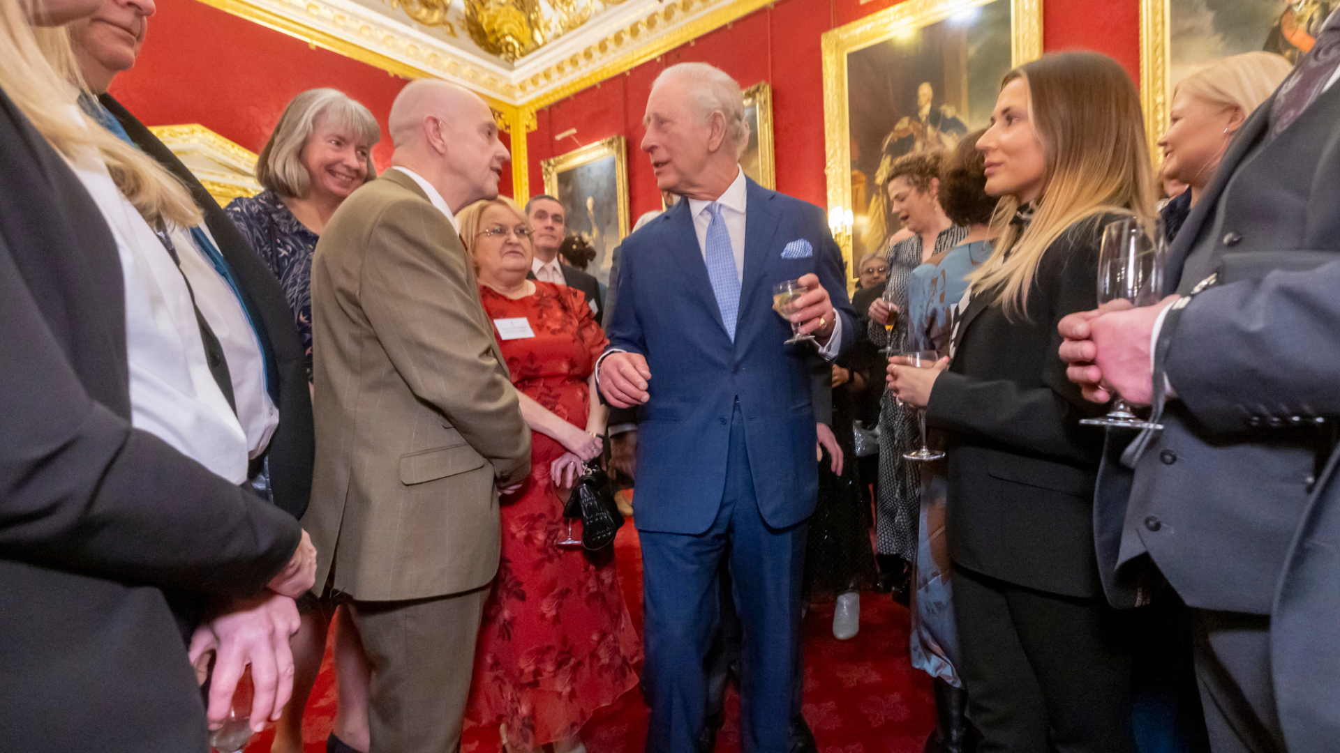 Shaun Harrison meeting King Charles