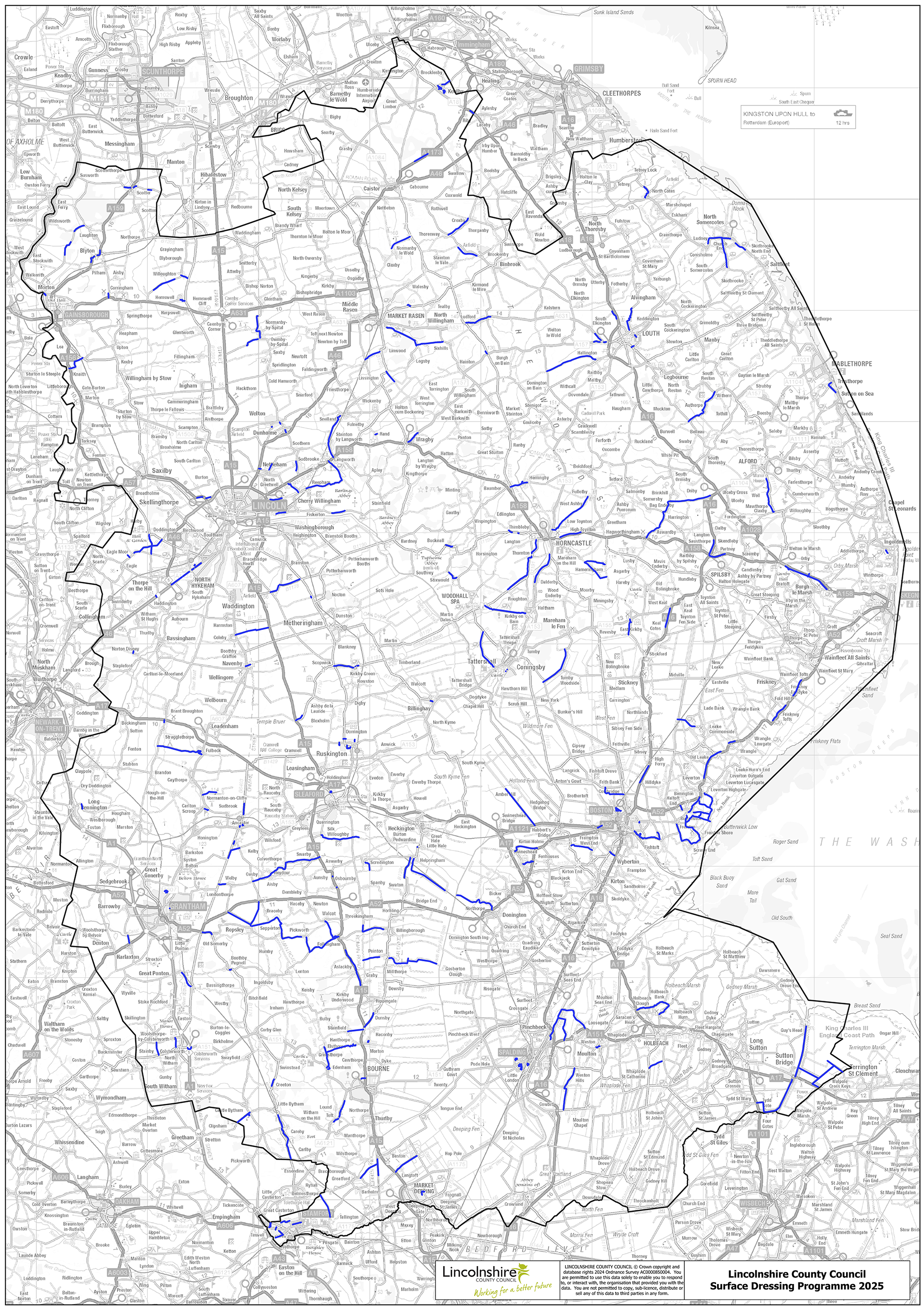 Surface dressing scheme