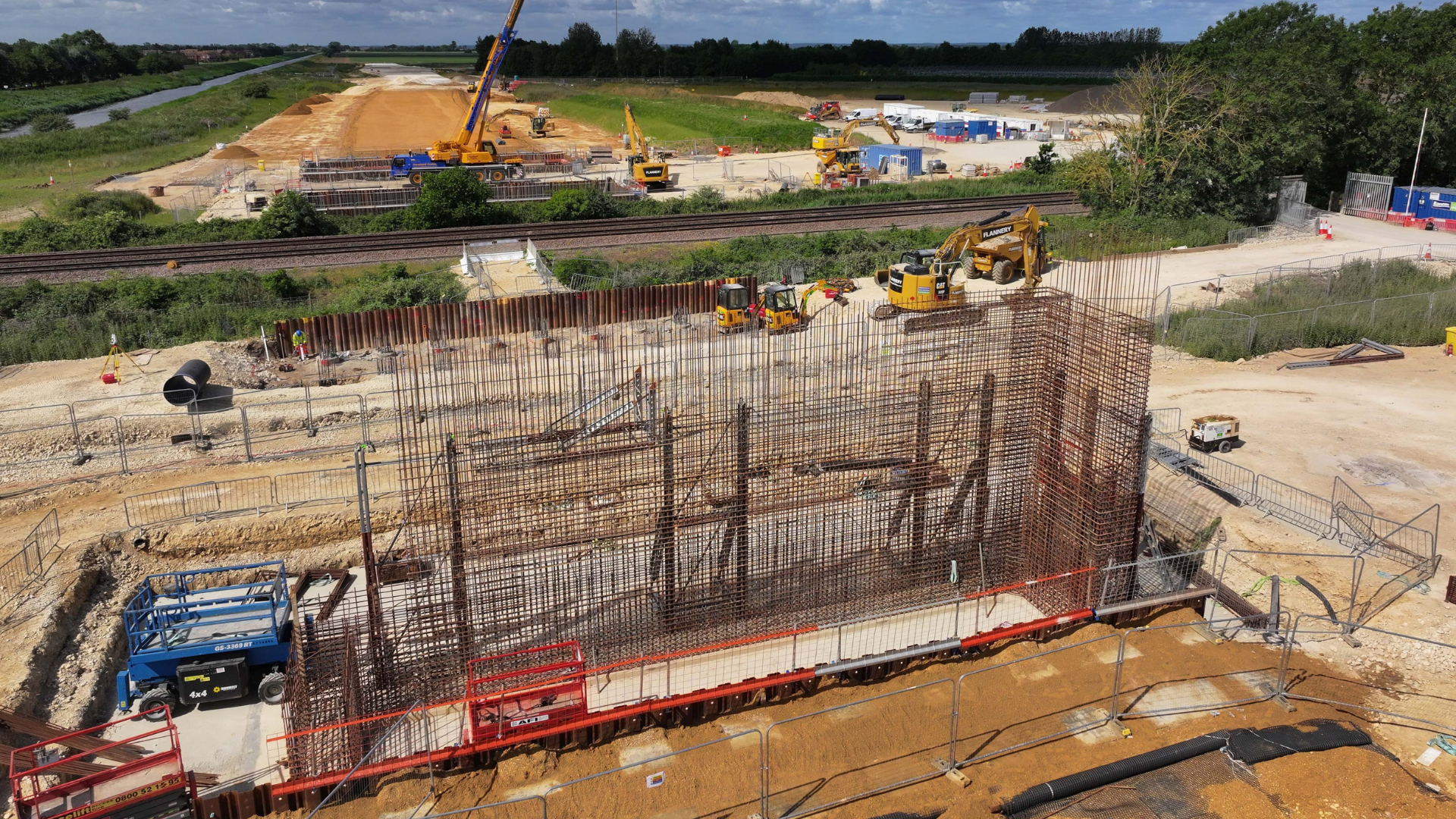 An image of the progress at the Spalding Western Relief Road
