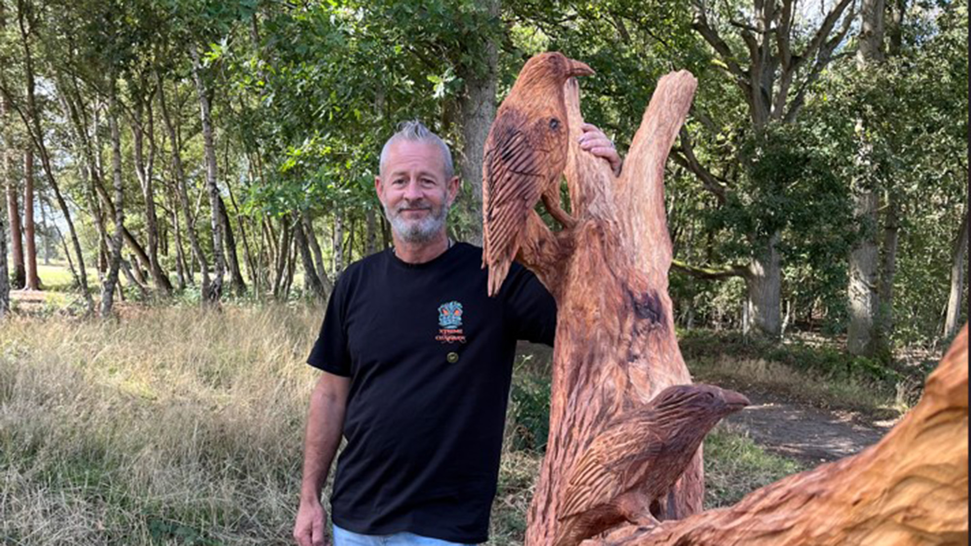 VW50, Beautiful, Brilliant, Bench, artwork, Viking Way, Woodhall Spa, Xtreme, Chainsaw, Simon Bogg