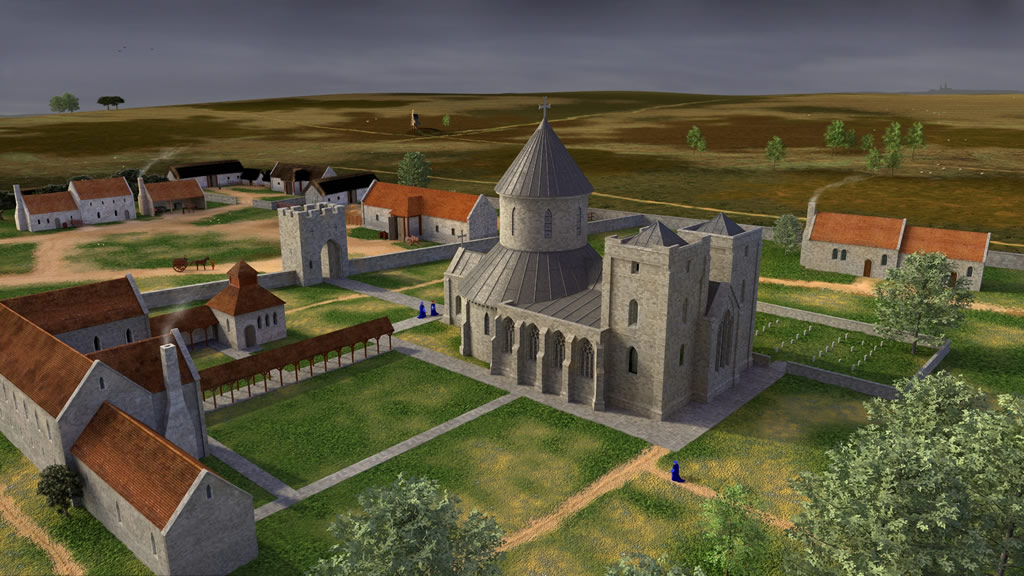 Reconstruction design of Temple Bruer at the time it was built
