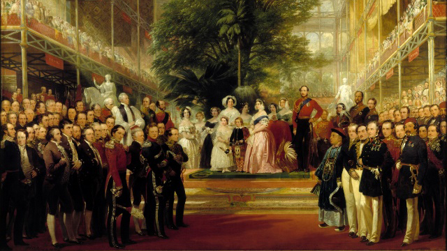 The opening of the great exhibition