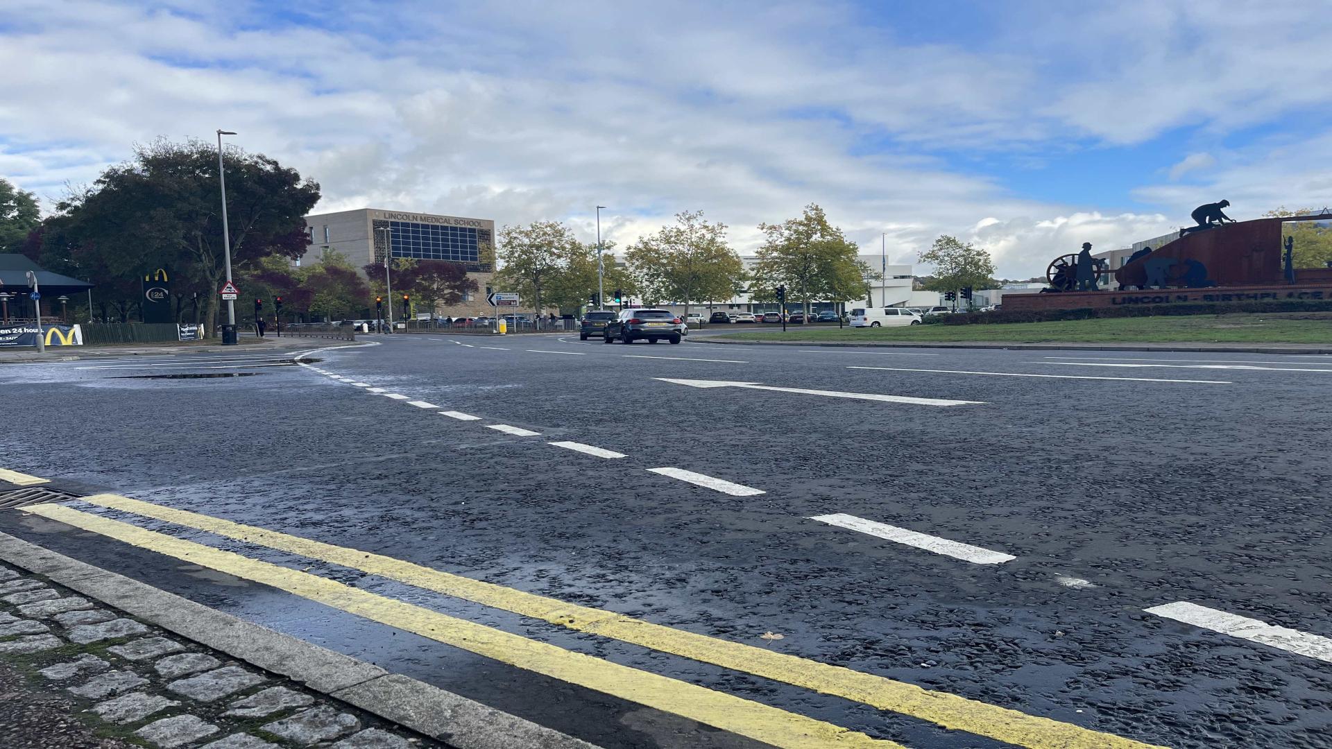 Lincoln Tritton Road University Roundabout PRN Works Complete - October 2026