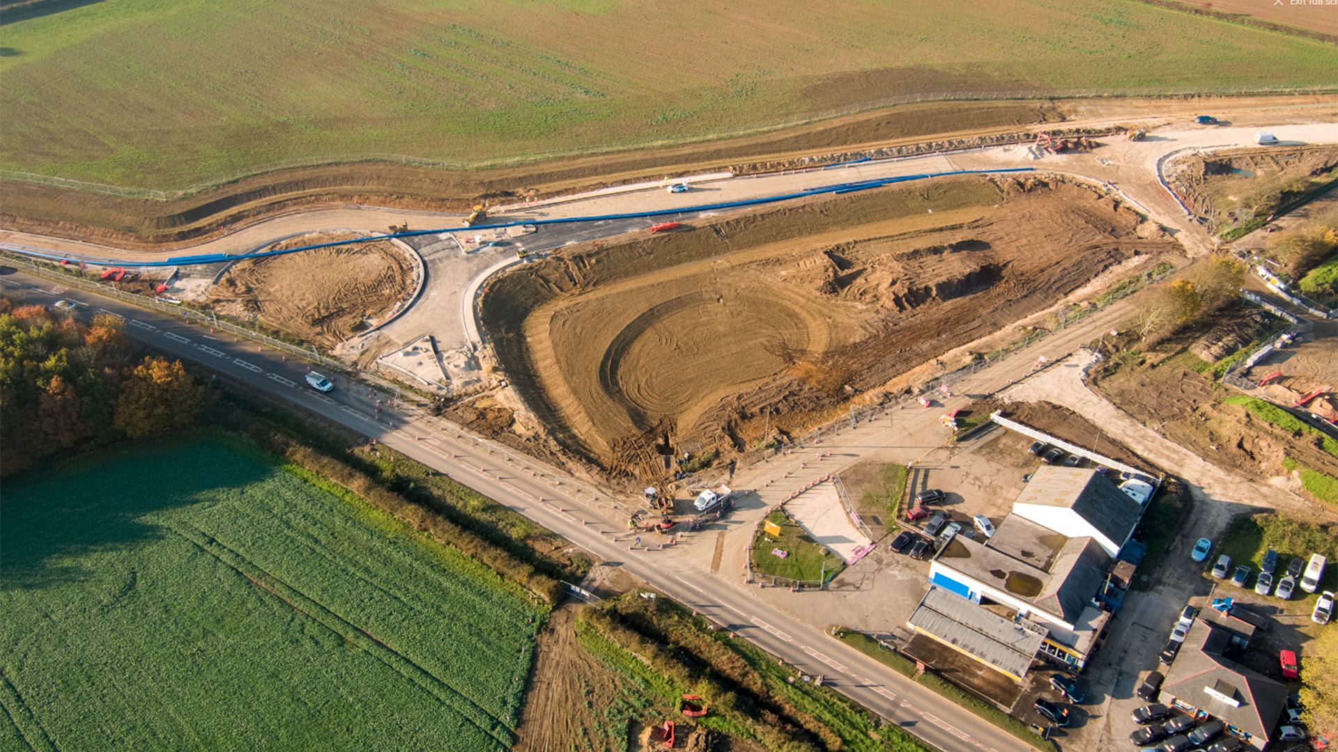 A46 Dunholme/Welton Roundabout update Works to reconstruct Lincoln