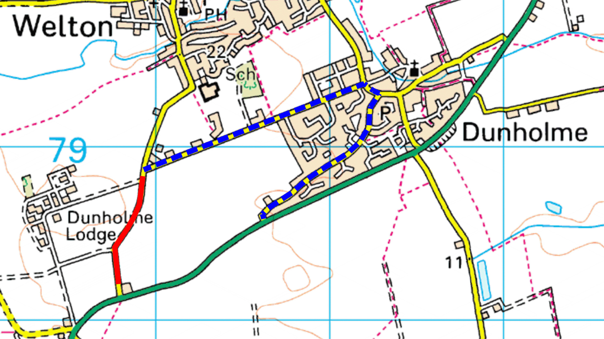 Welton Diversion Route - Lincoln Road