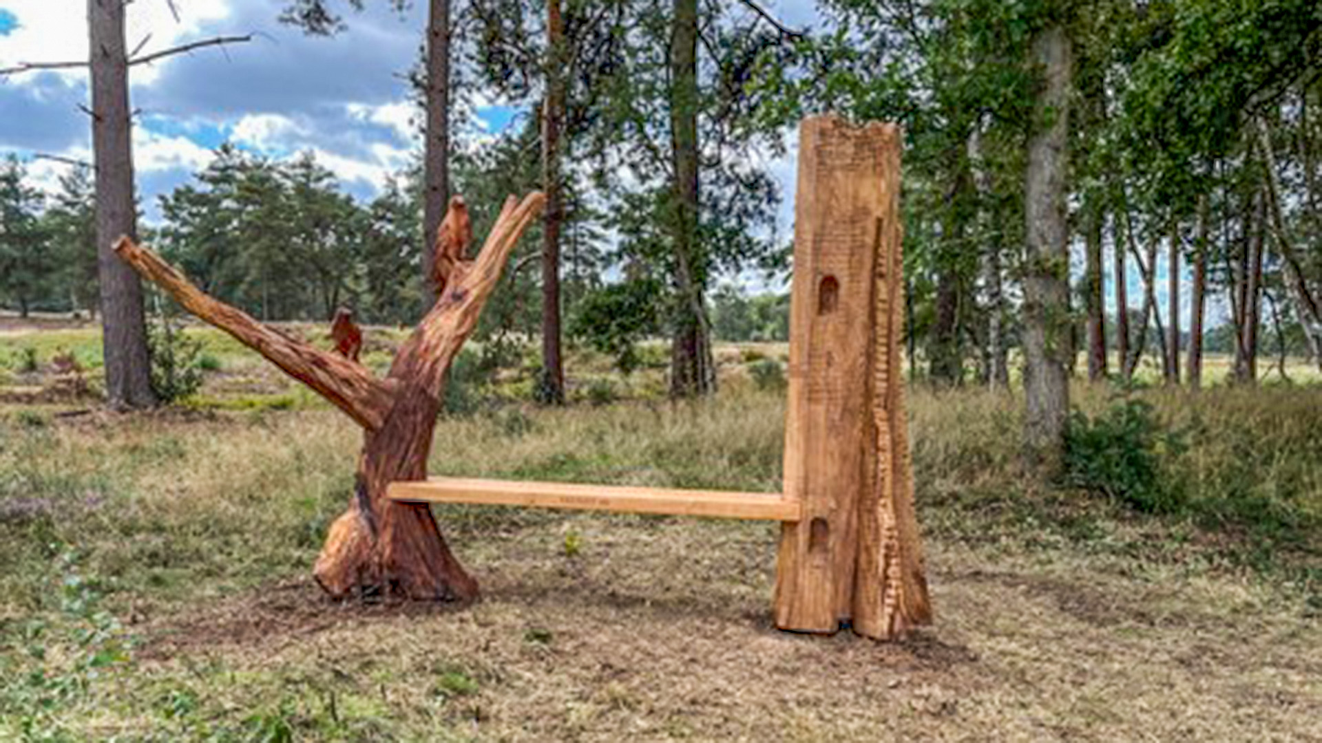 VW50, Beautiful, Brilliant, Bench, artwork, Viking Way, Woodhall Spa, Xtreme, Chainsaw, Simon Bogg