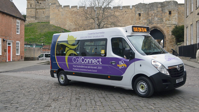 A typical CallConnect bus.