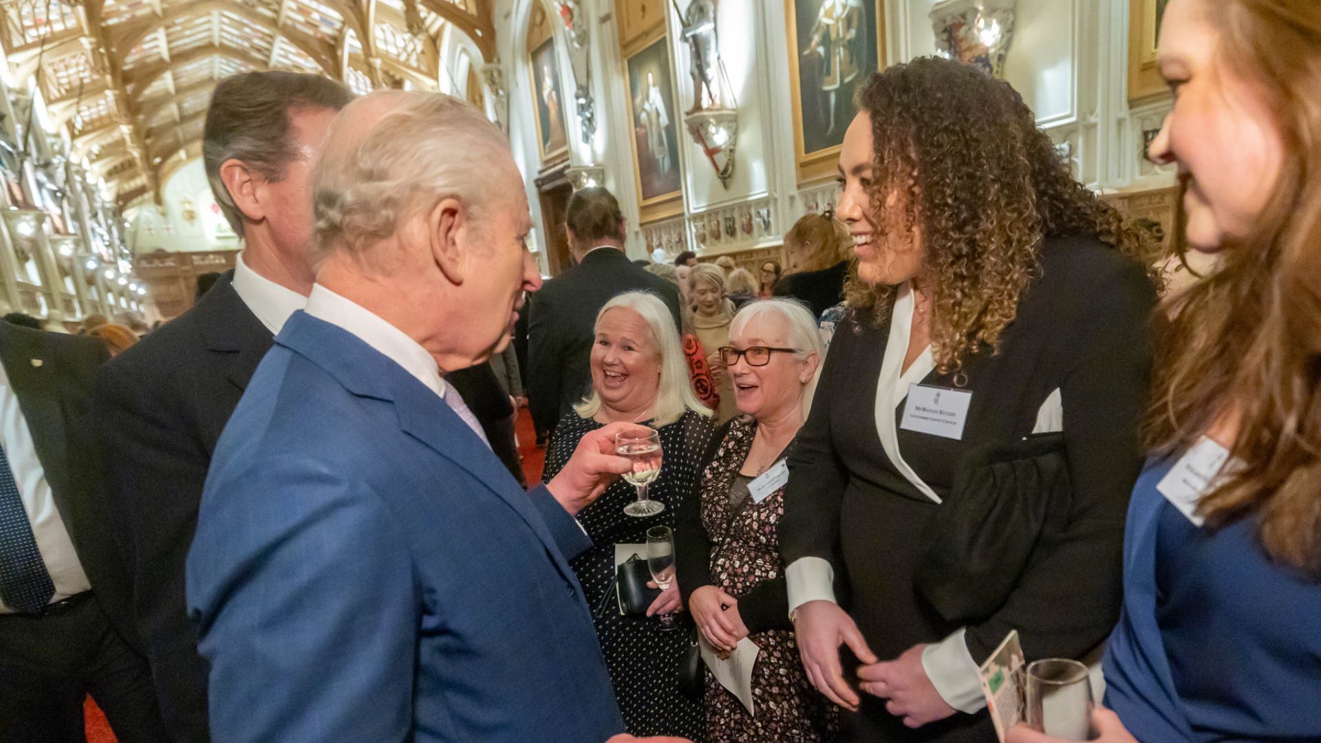 Hayley Eccles meeting King Charles