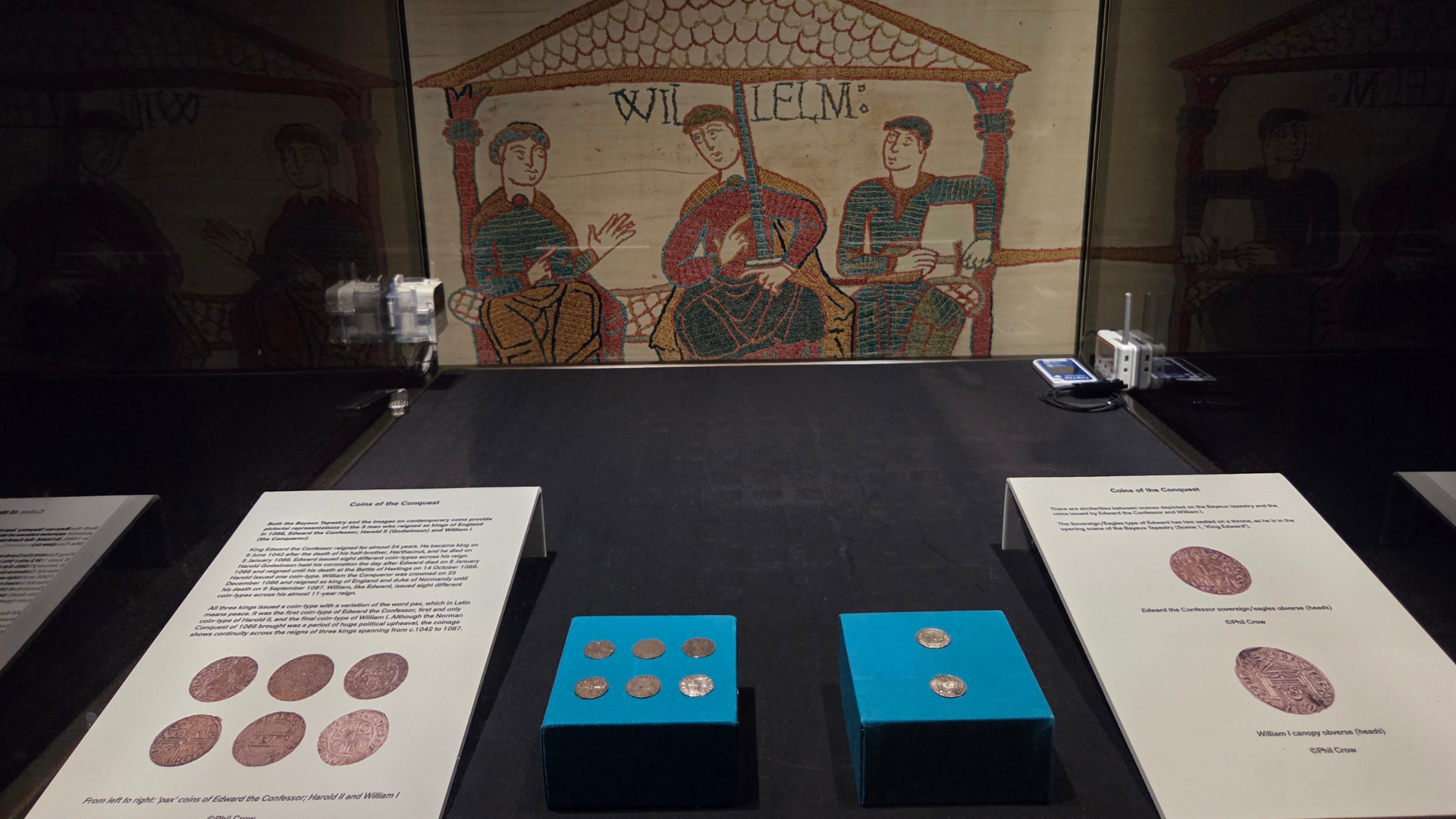 Coin display in Lincoln Castle's Magna Carta Vault