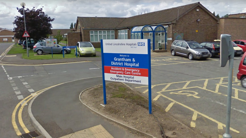 Grantham hospital sign