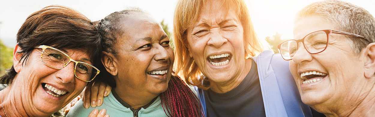 Image of older people smiling