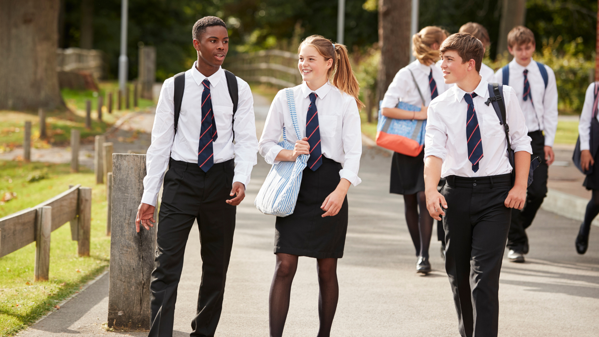 pupils outside school