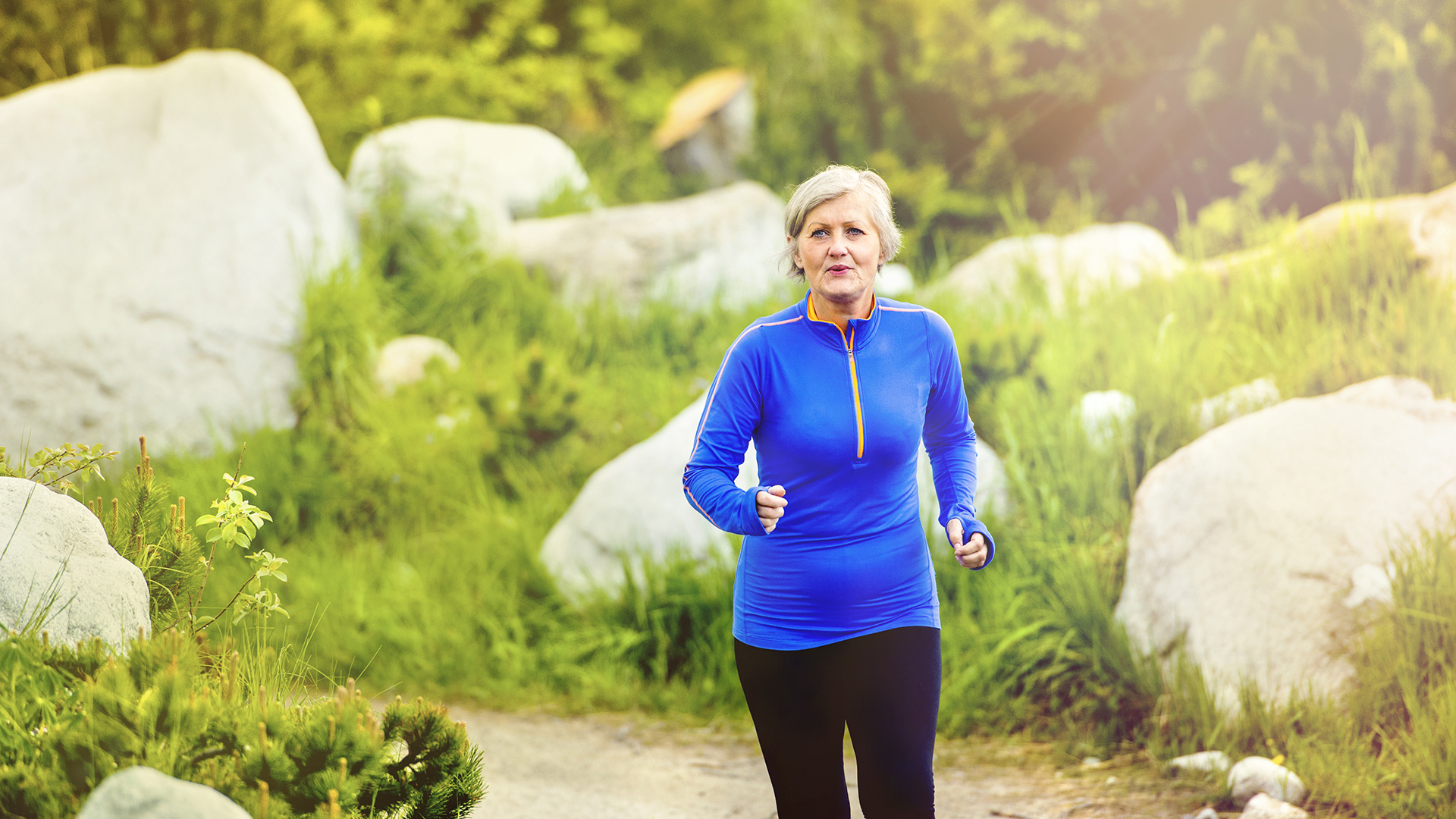 Image of a woman running