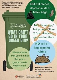 What can't I put in my Green bin