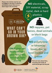 What can't go in your Brown bins What can't you put in my Recycling bins