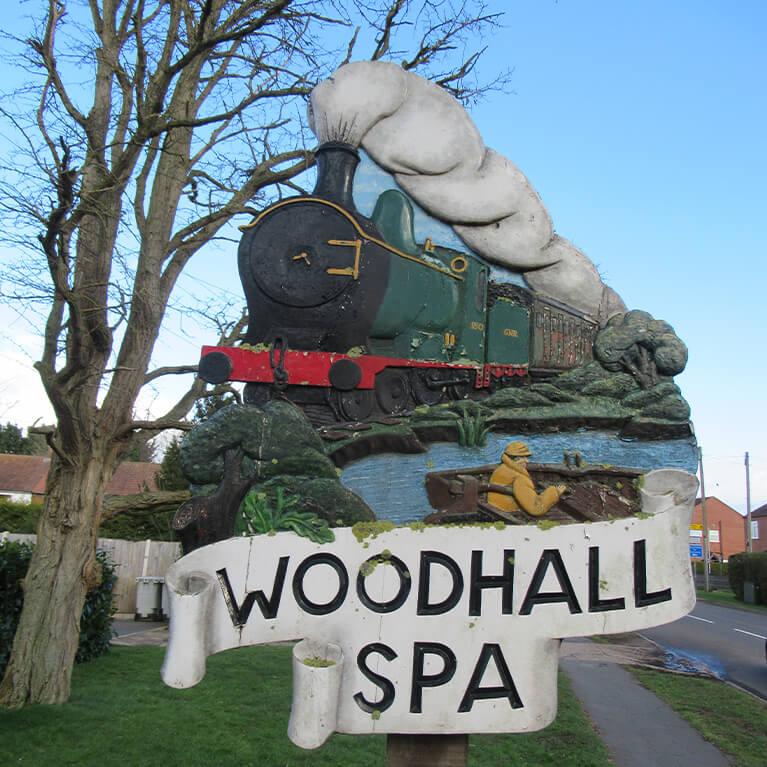 Woodhall spa viking way shorts village sign